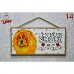 Tabliczka z rasą psa "Chow Chow"