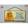 Tabliczka z rasą psa "Cocker Spaniel"