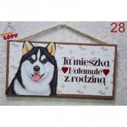 Tabliczka z rasą psa "Malamule"