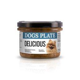 Dogs Plate - Delicious 180g...