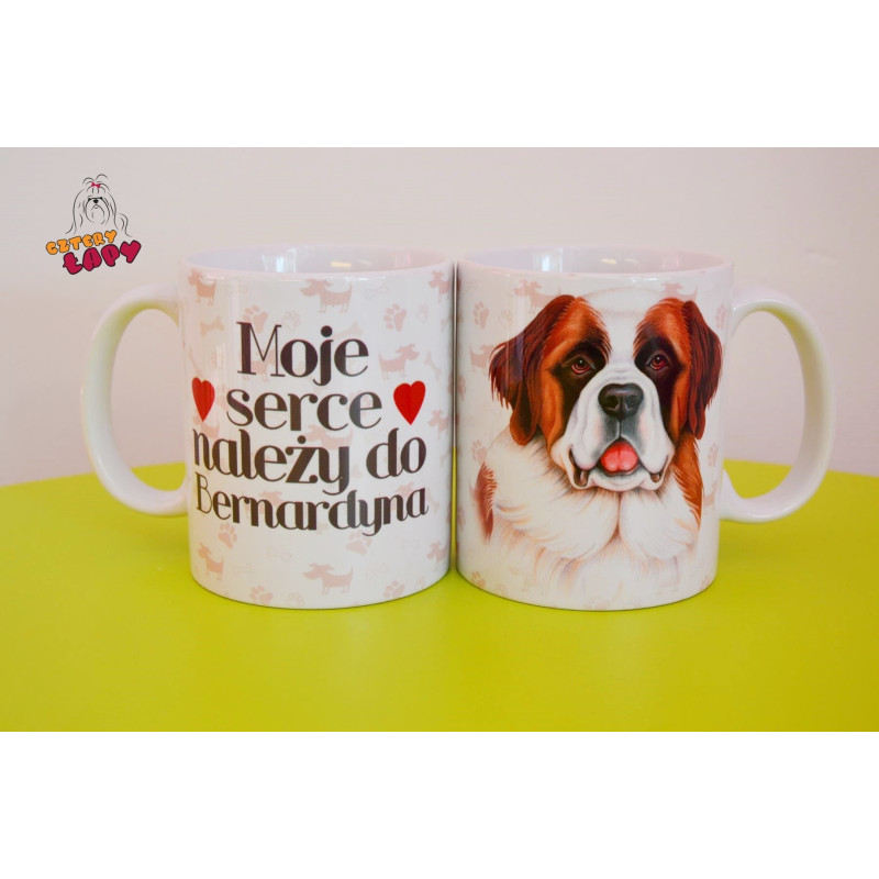 Kubek z rasą psa - Bernardyn