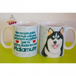 Kubek z rasą psa - Malamute