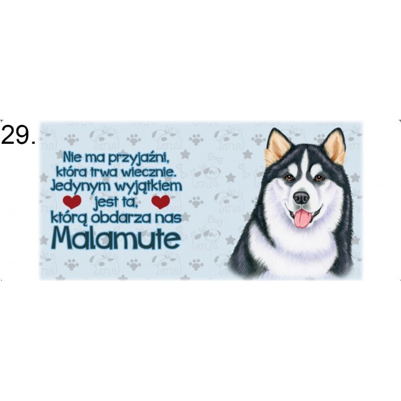 Kubek z rasą psa - Malamute