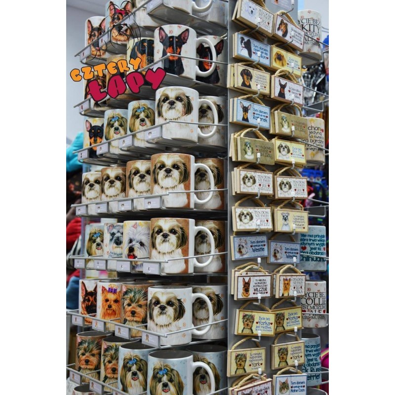 Magnes z rasą psa - Mops