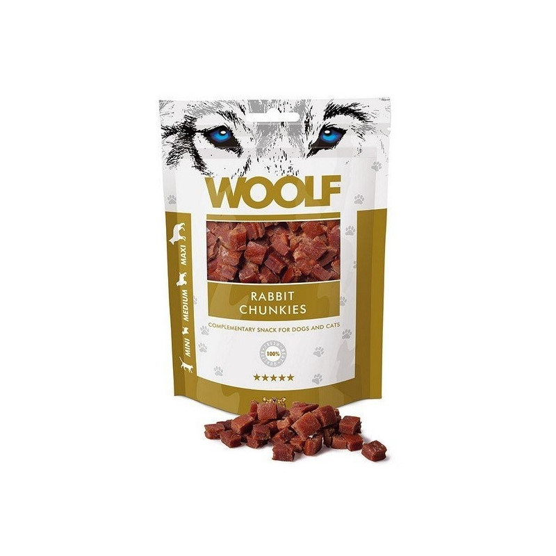 Woolf - Rabbit Chunkies 100g - Kawałki królika