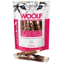 Woolf - Duck and Rawhide Twister 100g - Skóra owinięta kaczką